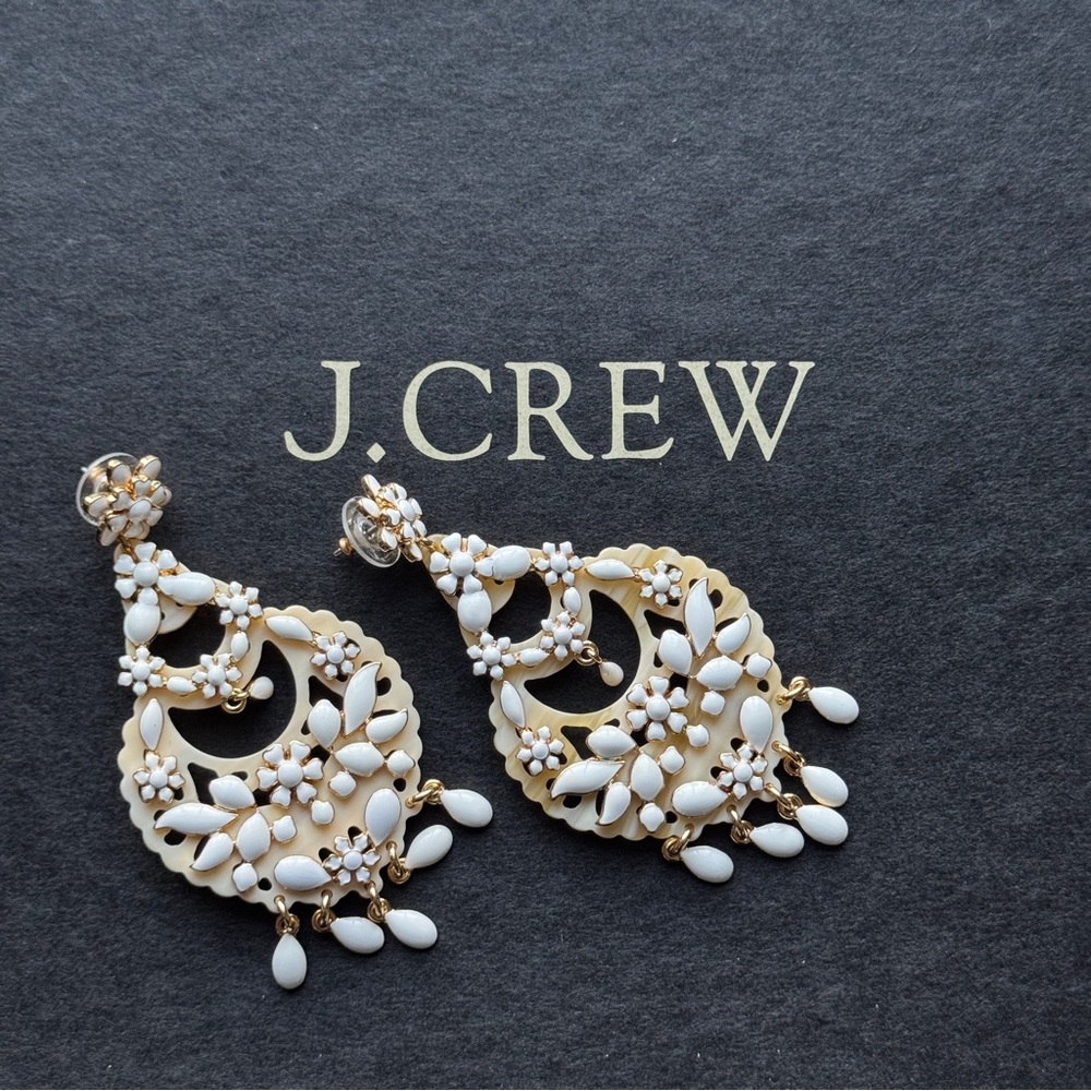 J. Crew tortoise statement earrings - Picture 3 of 6